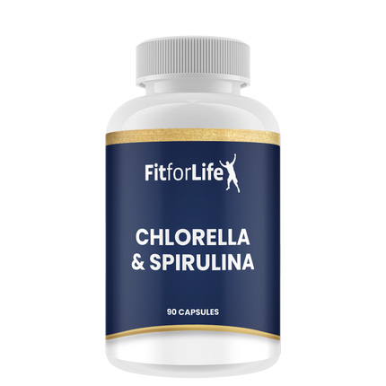 Chlorella & spirulina - 90 vegatarische capsules - 525mg