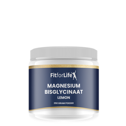 Magnesium bisglycinaat poeder (lemon) - 250 gram (100 doses)