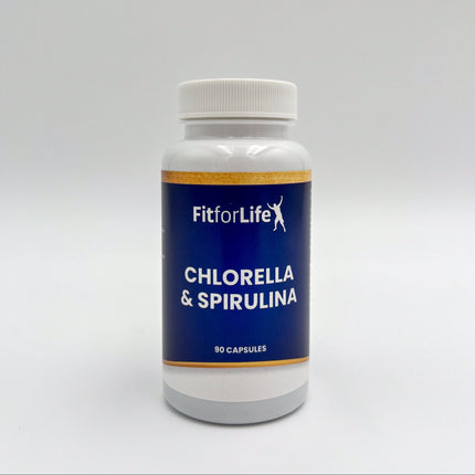 Chlorella & spirulina - 90 vegatarische capsules - 525mg