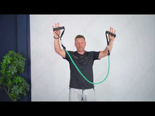 Video laden en afspelen in Gallery-weergave, Sport elastiek - Zwart - 22,5 kg weerstand - 120 cm
